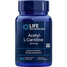 Life Extension Acetyl-L-Carnitine 500 mg, 100 vege caps